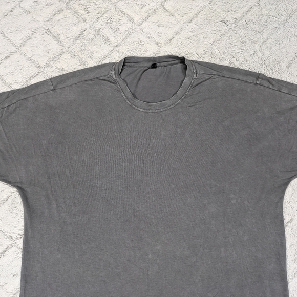 Lululemon T-Shirt Men's XL Gray Garment Dye Slub Pima Cotton Relaxed Fit - Picture 2 of 7